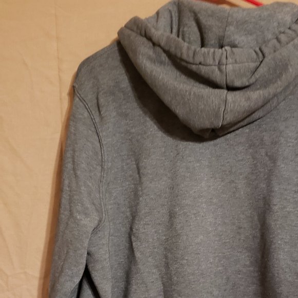 H&M, Gray zip-up Sweatshirt w/ hood jacket, Size Large - Picture 8 of 16